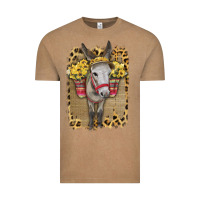 Vintage Coffee Donkey With Sunflowers Vintage Tee - Bettercallsaul