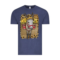 Vintage Denim Donkey With Sunflowers Vintage Tee - Bettercallsaul