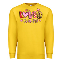 Lemon loved john 3 16 Premium Sweatshirt - LillyAllenDesigns