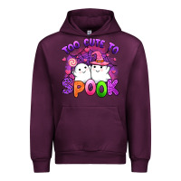 Mauve Wine too cute spook Urban Hoodie - Artiststas