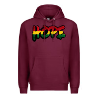 Burgundy Juneteenth hope Premium Hoodie - FaDigitalArtStudio