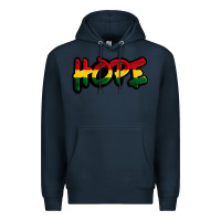 Navy Juneteenth hope Premium Hoodie - FaDigitalArtStudio