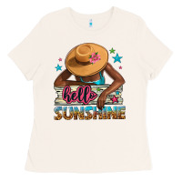 Bone hello sunshine Ladies Tee - NancyCooperArtShop