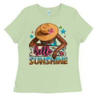 Matcha hello sunshine Ladies Tee - NancyCooperArtShop
