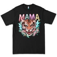 Black mama tiger lightning bolt Premium Tee - NancyCooperArtShop