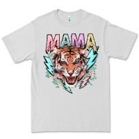 Dove Grey mama tiger lightning bolt Premium Tee - NancyCooperArtShop