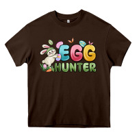 Chocolate Brown egg hunter Heavy Core Tee - MaliasSmallBusiness