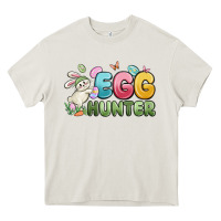 Cream egg hunter Heavy Core Tee - MaliasSmallBusiness