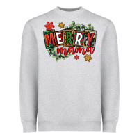 Heather Grey merry mama Heavyweight Sweatshirt - CowGirlArtShop