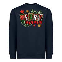 Navy merry mama Heavyweight Sweatshirt - CowGirlArtShop