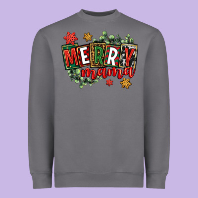 Merry Mama Heavyweight Sweatshirt Designed By Cowgirlartshop