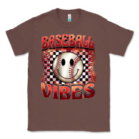 Chestnut baseball vibes smiley face Classic Tee - BarkalooDesign