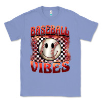 Colony Blue baseball vibes smiley face Classic Tee - BarkalooDesign