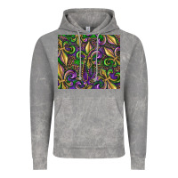 Cloud Rock mardi gras fleur de lis Vintage Hoodie - RanaPortraitStore