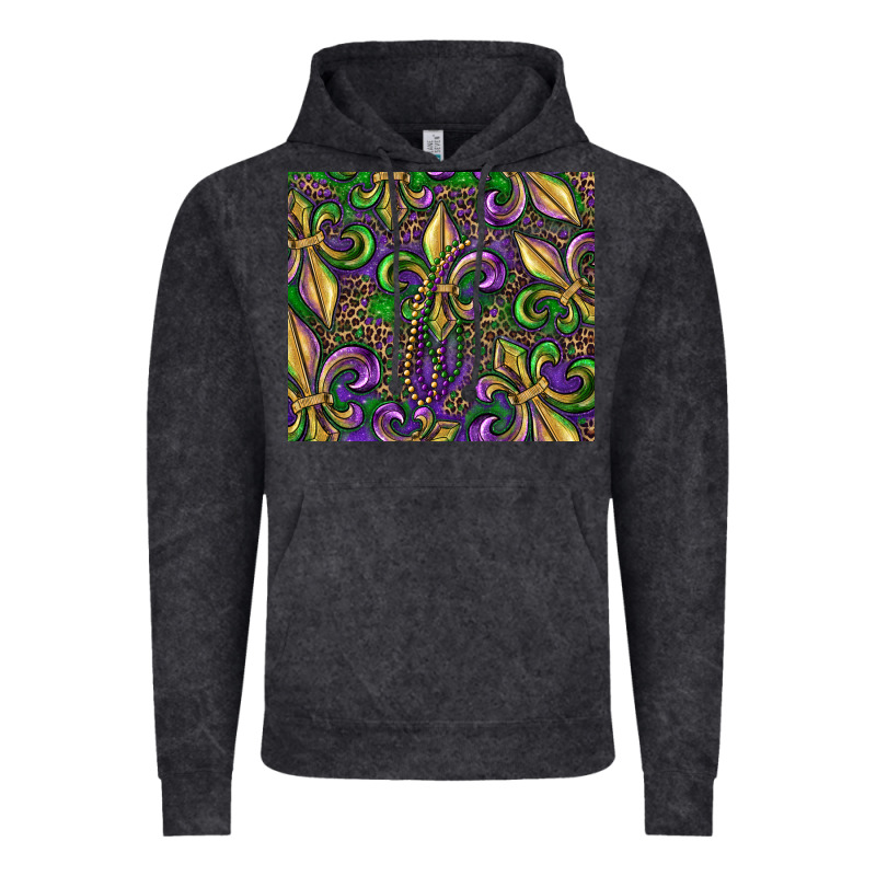 Mardi Gras Fleur De Lis Vintage Hoodie by RanaPortraitStore | Teevron