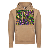 Vintage Coffee mardi gras fleur de lis Vintage Hoodie - RanaPortraitStore