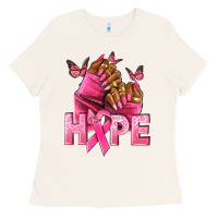 Bone Hope Breast Cancer nails Ladies Tee - NancyCooperArtShop