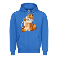 True Royal Fall Coffee Zipper Hoodie - FaDigitalArtStudio