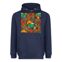 Navy fall truck seamless pattern Heavyweight Hoodie - BundleAndBundleShop