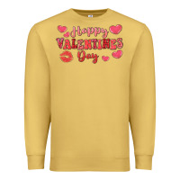 Antique Gold happy valentine's day Premium Sweatshirt - LillyAllenDesigns