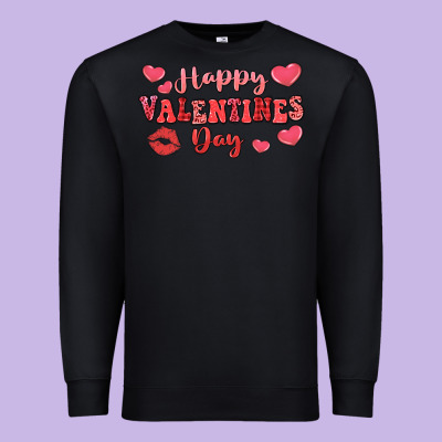 Happy Valentine's Day Premium Sweatshirt Designed By Lillyallendesigns