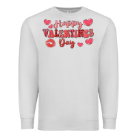 Dove Grey happy valentine's day Premium Sweatshirt - LillyAllenDesigns