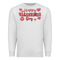 Oatmeal Heather happy valentine's day Premium Sweatshirt - LillyAllenDesigns