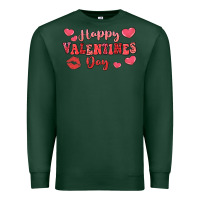 Sports Green happy valentine's day Premium Sweatshirt - LillyAllenDesigns
