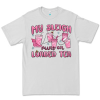 Dove Grey my sleigh runs on loaded tea Premium Tee - MaliasSmallBusiness