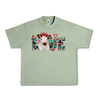 Oil Green calf love Urban Heavy Tee - JahusDesignShop