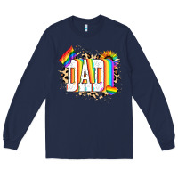 Navy Dad Pride Long Sleeve Tee - NancyCooperArtShop