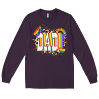 Plum Dad Pride Long Sleeve Tee - NancyCooperArtShop