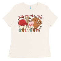 Bone take me out to the ballgame Ladies Tee - MaliasSmallBusiness