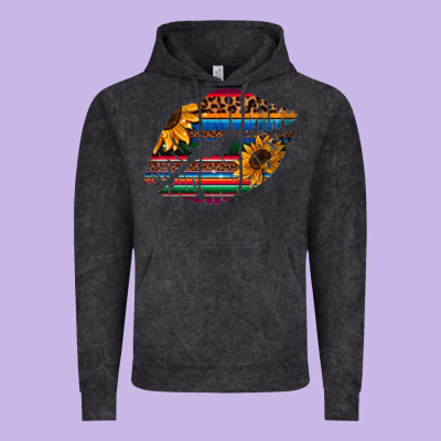 Aztec Sunflower Lips Vintage Hoodie Designed By Bettercallsaul