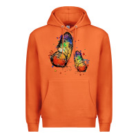 Carrot rainbow butterfly pride Premium Hoodie - FaDigitalArtStudio