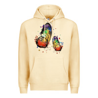 Pina Colada rainbow butterfly pride Premium Hoodie - FaDigitalArtStudio