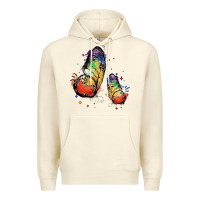 Sandshell rainbow butterfly pride Premium Hoodie - FaDigitalArtStudio