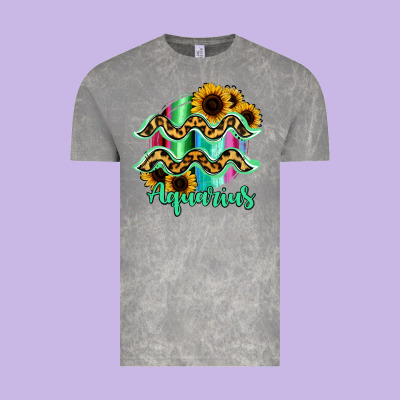 Aquarius Zodiac Vintage Tee Designed By Bettercallsaul
