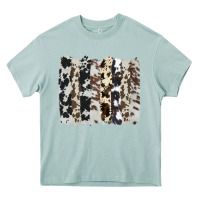 Arona cowhide brushstroke Heavy Core Tee - AdoDesignShop