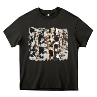 Asphalt cowhide brushstroke Heavy Core Tee - AdoDesignShop