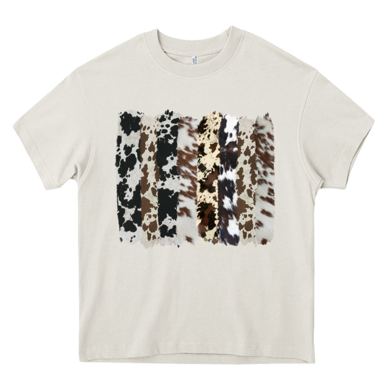 Cowhide Brushstroke Heavy Core Tee by AdoDesignShop | Teevron