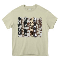 Mossy cowhide brushstroke Heavy Core Tee - AdoDesignShop