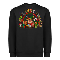 Black mommys little reindeer christmas Heavyweight Sweatshirt - CowGirlArtShop