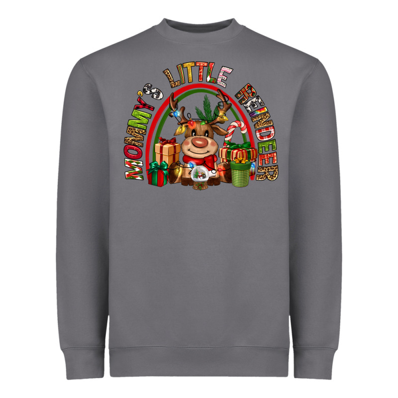 Mommys Little Reindeer Christmas Heavyweight Sweatshirt by CowGirlArtShop | Teevron