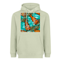 Matcha fall gnomes seamless pattern Heavyweight Hoodie - BundleAndBundleShop