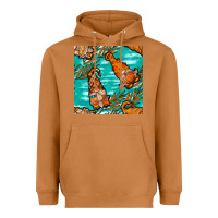 Meerkat fall gnomes seamless pattern Heavyweight Hoodie - BundleAndBundleShop