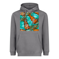 Storm fall gnomes seamless pattern Heavyweight Hoodie - BundleAndBundleShop