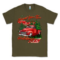 Army Green home for the holidays michigan Classic Tee - BarkalooDesign