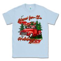 Dusty Blue home for the holidays michigan Classic Tee - BarkalooDesign