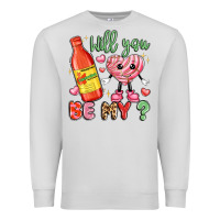 Dove Grey will you be my Premium Sweatshirt - LillyAllenDesigns